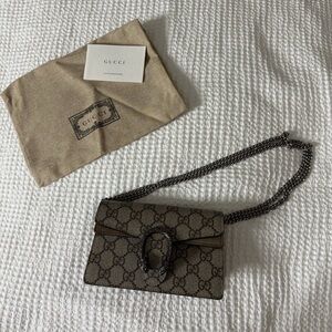 Gucci Beige and Black Crossbody Bag